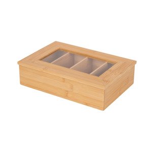 Wenko Bambusový kuchynský úložný box (box na čaj )