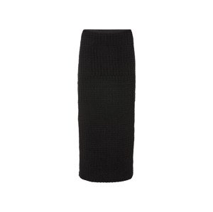 esmara® Dámska háčkovaná midi sukňa (S (36/38), čierna)