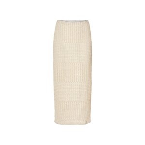 esmara® Dámska háčkovaná midi sukňa (XS (32/34), béžová)
