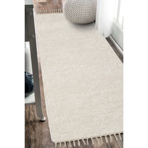 Ručne tkaný koberec - Béžový 70x180 cm