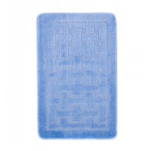 Kúpeľňový koberček MONO 1039 modrý 5004 1PC KRATKA