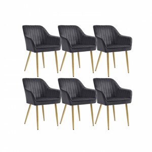 Set šiestich jedálenských stoličiek LDC077G01-6 (6 ks)
