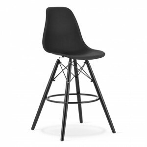 Barová stolička LAMAL čierna (čierne nohy)