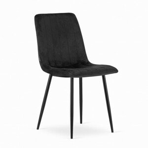 Jedálenská stolička LAVA čierna