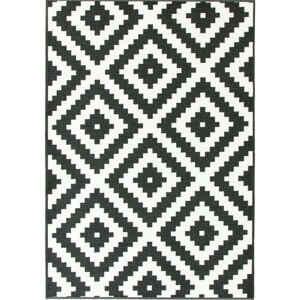 Protišmykový koberec Romby čierny