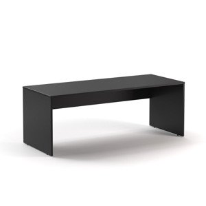 DREVONA33 Kancelársky stôl LUTZ 200x80 čierny