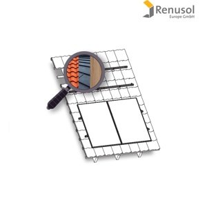 Renusol Konštrukcia Renusol na FV pre 2 panely. Plech/šindeľ/drevo