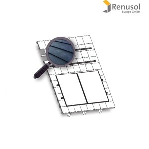 Renusol Konštrukcia Renusol na FV pre 2 panely. Falcovaný plech