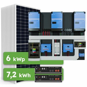 Ecoprodukt Hybrid Victron 6kWp 7,2kWh 3-fáz predpripravený solárny systém