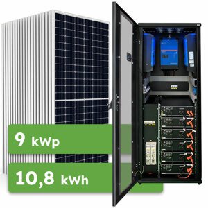 Ecoprodukt Hybrid Victron 9kWp 10,8kWh 3-fáz RACK predpripravený solárny systém