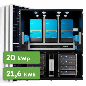 Ecoprodukt Hybrid Victron 20kWp 21,6kWh 3-fáz RACK predpripravený solárny systém