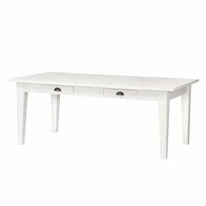 Dekoria Stôl Milton white 200 x 100 x 78 cm, 200 x 100 x 78 cm