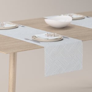 Dekoria Štóla na stôl, sivo-biele geometrické vzory, 40 x 130 cm, Sunny, 143-43