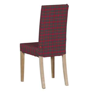 Dekoria Návlek na stoličku Harry (krátky), červeno-zelené káro, návlek na stoličku Harry krátky, Quadro, 126-29