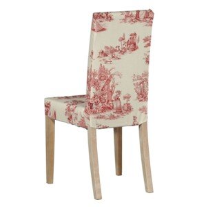 Dekoria Návlek na stoličku Harry (krátky), bordový vzor na svetlobéžovom podklade, návlek na stoličku Harry krátky, Avinon, 132-15