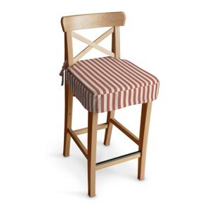 Dekoria Poťah na barovú stoličku Ingolf, červeno-biele prúžky, návlek na barovú stoličku Ingolf, Quadro, 136-17