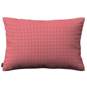 Dekoria Karin - jednoduchá obliečka, 60x40cm, červeno-biele malé káro, 47 x 28 cm, Quadro, 136-15