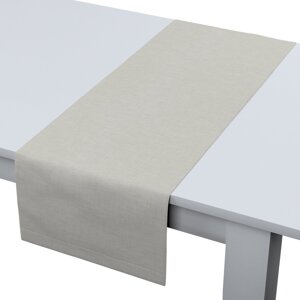 Dekoria Štóla na stôl, svetlosivá, 40 x 130 cm, Sensuale Premium, 144-39